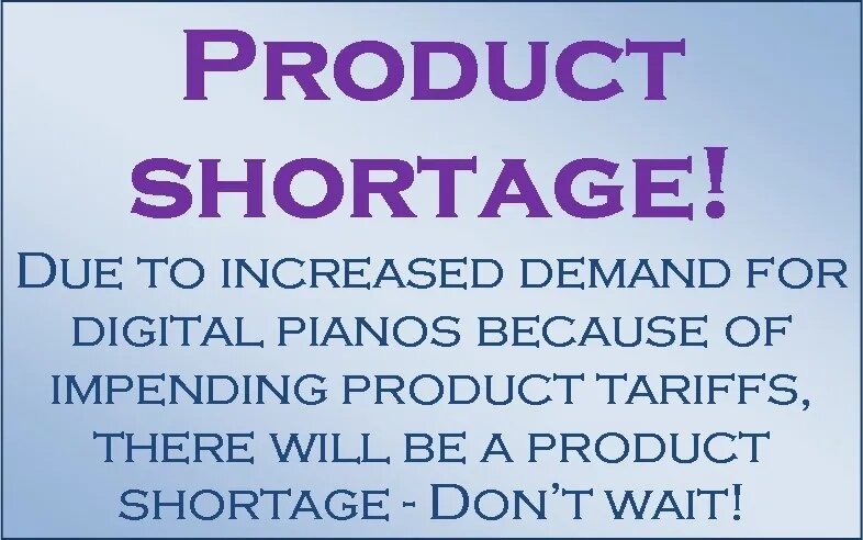 Product Shortage