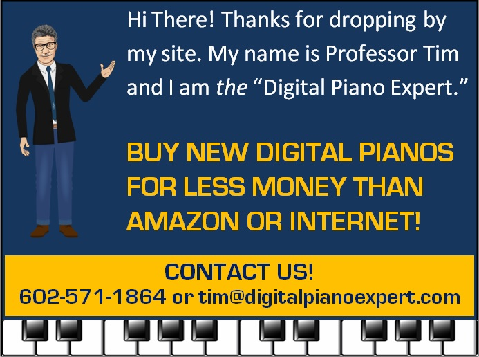 Buy new digital pianos for less money!